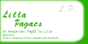 lilla pagacs business card